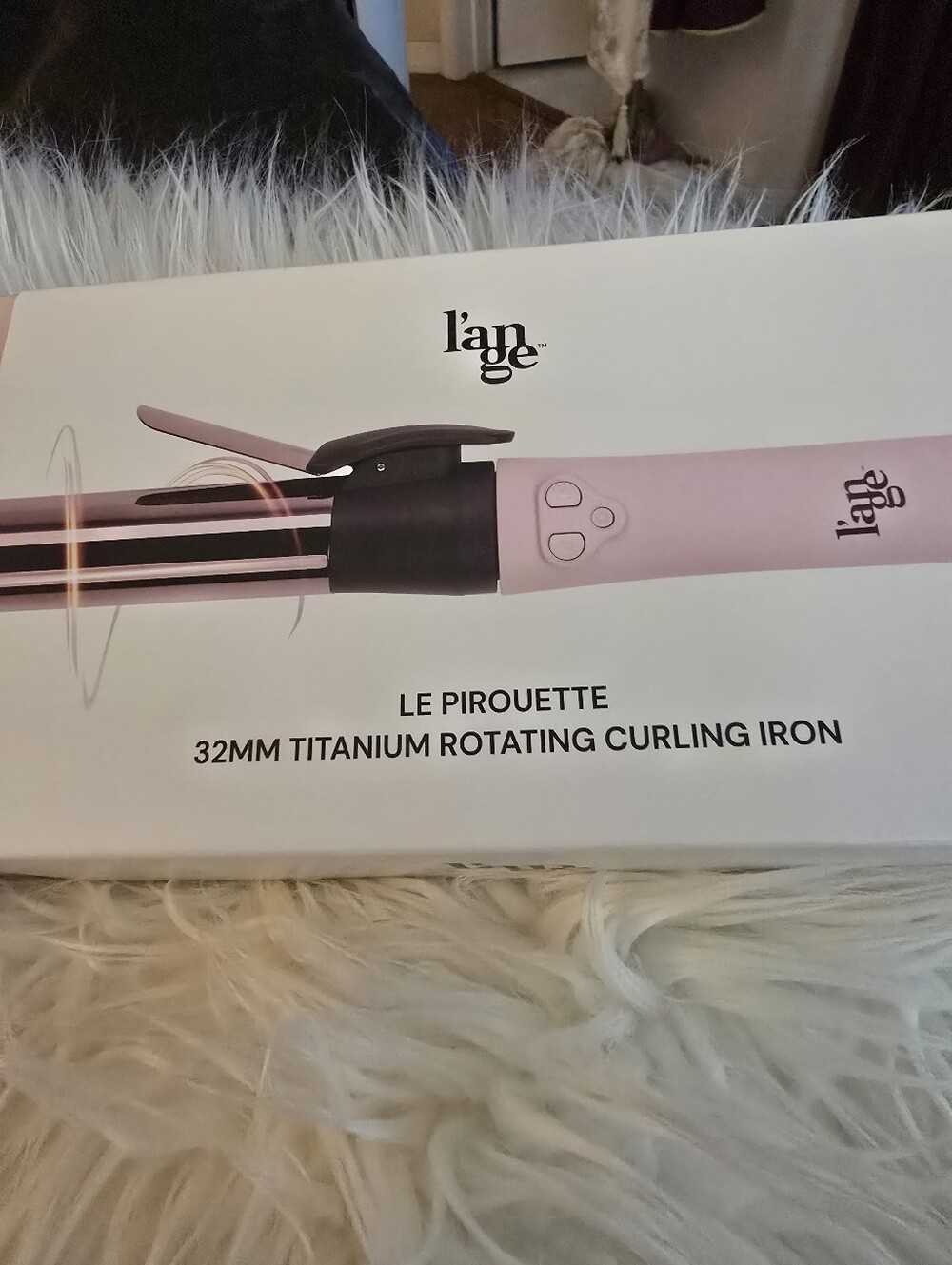 L'ange Le Pirouette 32 Mm Rotating Curling Iron, Titanium